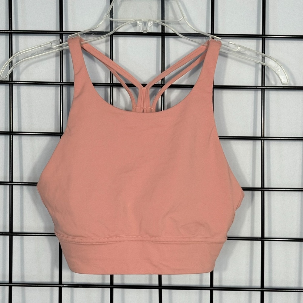Lululemon x SoulCycle Ride & Reflect Sports Bra 6 Pink Rose Athleisure Casual